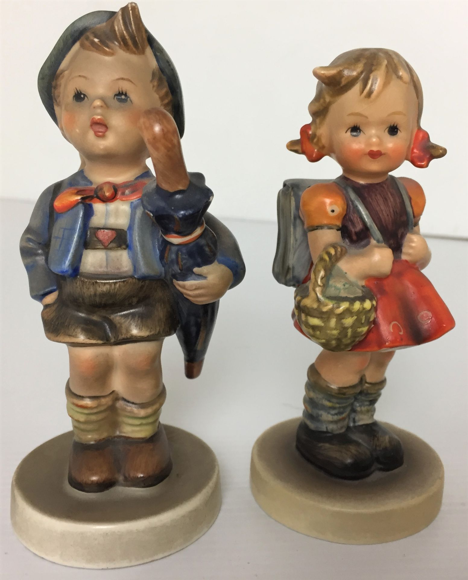 Two Goebel figurines Home from Market and school max 12cm high Y10 - Image 2 of 3