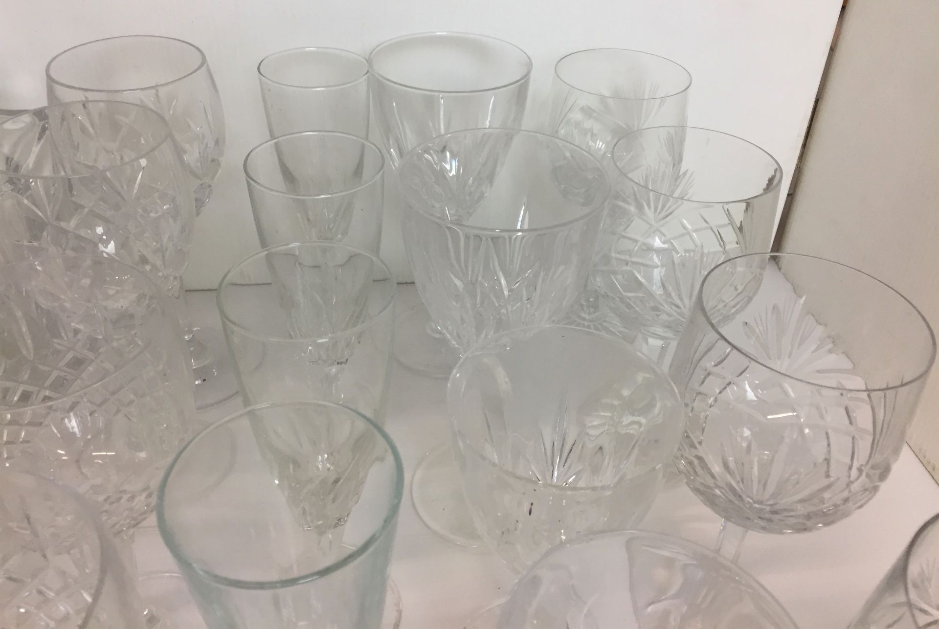 Forty plus items of glassware including two whisky decanters one with four matching tumblers, - Image 4 of 6