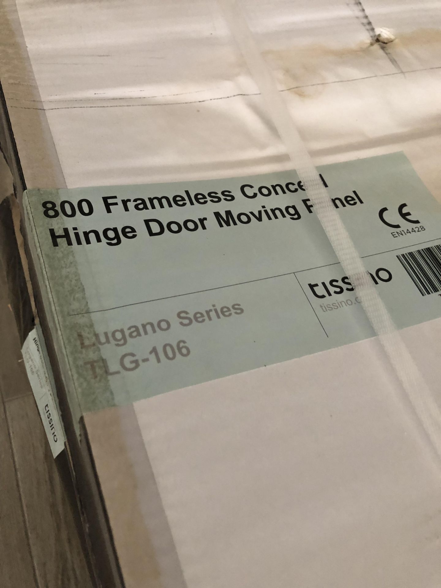 15X BNIB TISSINO 800MM FRAMELESS HINGED GLASS SHOWER DOOR PANELS Further Information - Image 2 of 2