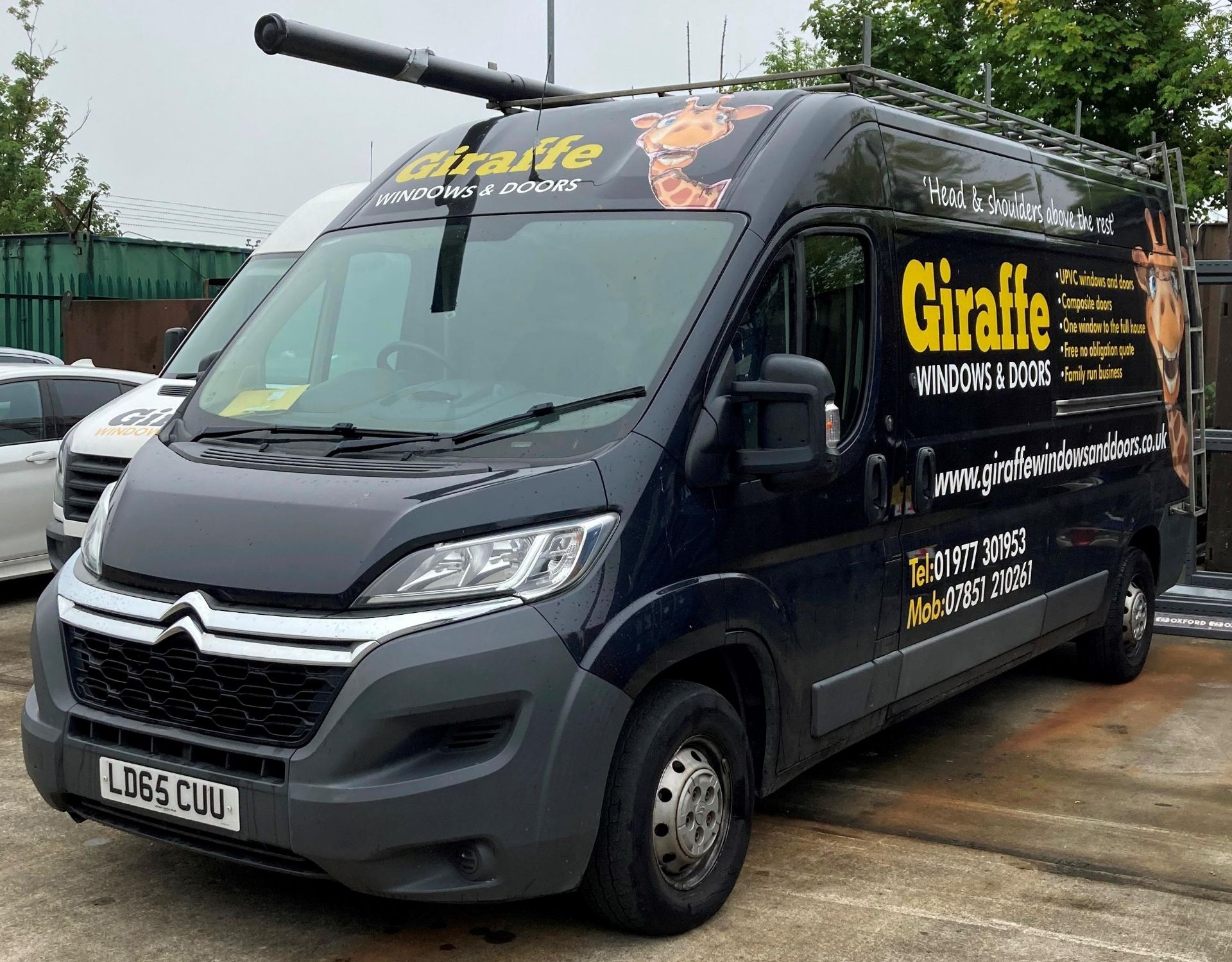 CITROEN RELAY 35 L3H2 Enterprise 2.2 hdi panel van - diesel - black - roof rack fitted. - Image 2 of 8