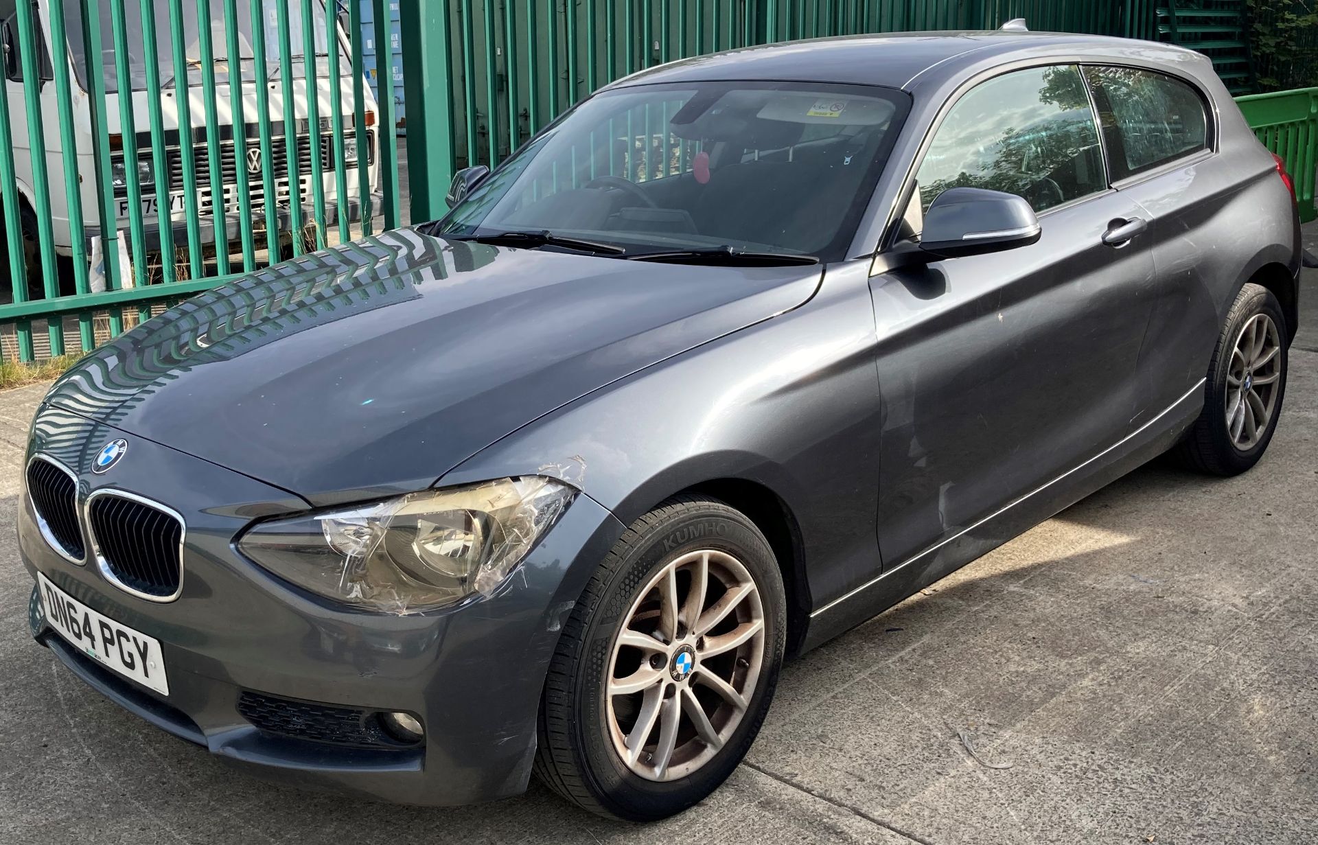 BMW 2.0 120D SE automatic three door hatchback - diesel - grey - black cloth interior. - Image 3 of 12