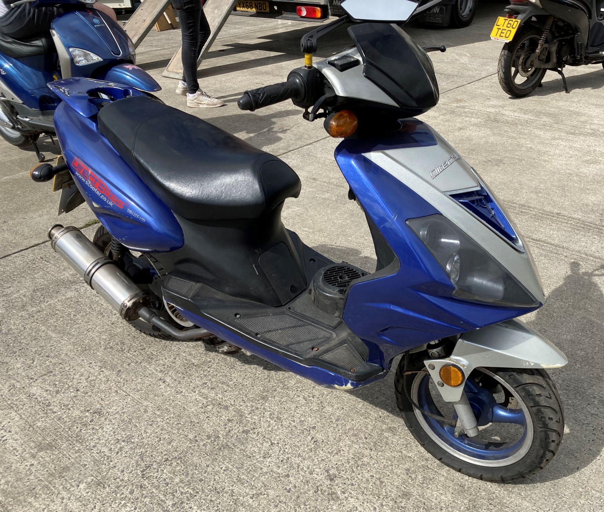 DIRECT BIKES 124CC MOTORCYCLE - Petrol - Blue/Silver. Sold on instructions of a retained client.