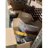 Contents to under front side of rack floor area - tins of chafing fuel, Jantex feed dispenser,