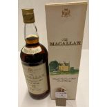 A one litre of The Macallan Single Highland Malt Scotch Whisky 12 Years Old - 43% volume.