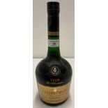 A one litre bottle of Courvoisier VSOP Fine Champagne Cognac - 40% volume