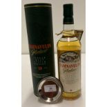 A 75cl bottle of Tamnavulin Glenlivet Single Malt Scotch Whisky aged ten years - 40% volume in