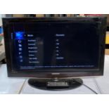 Samsung 32" HD TV (no power lead) complete with remote,