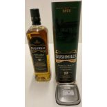A 70cl bottle of Bushmills Single Malt Irish Whiskey Triple distilled aged 10 years - 40% volume in