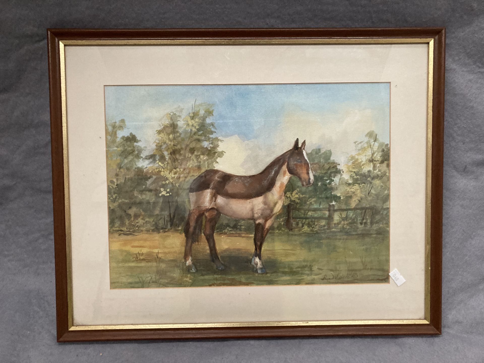 R Wardeck?, framed picture of a horse, C W Rowsley?, - Image 9 of 10