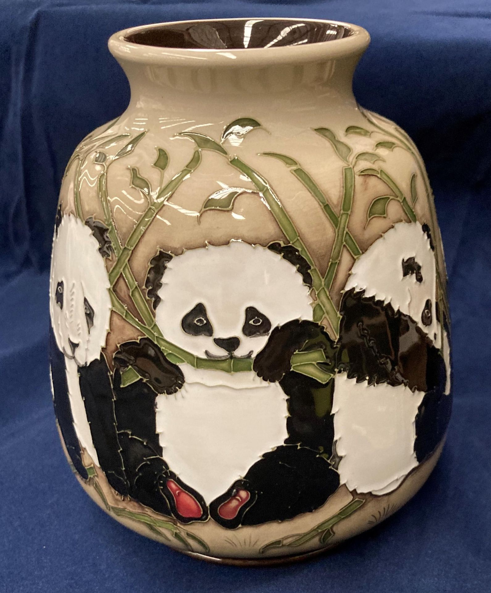 A Moorcroft 2010 The Family Panda Limited Edition vase by Marie Penkethman, no. - Image 8 of 11