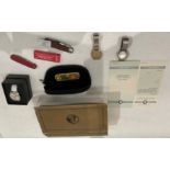 Seven items - The John Deere Tractor collectors pen knife complete with box,