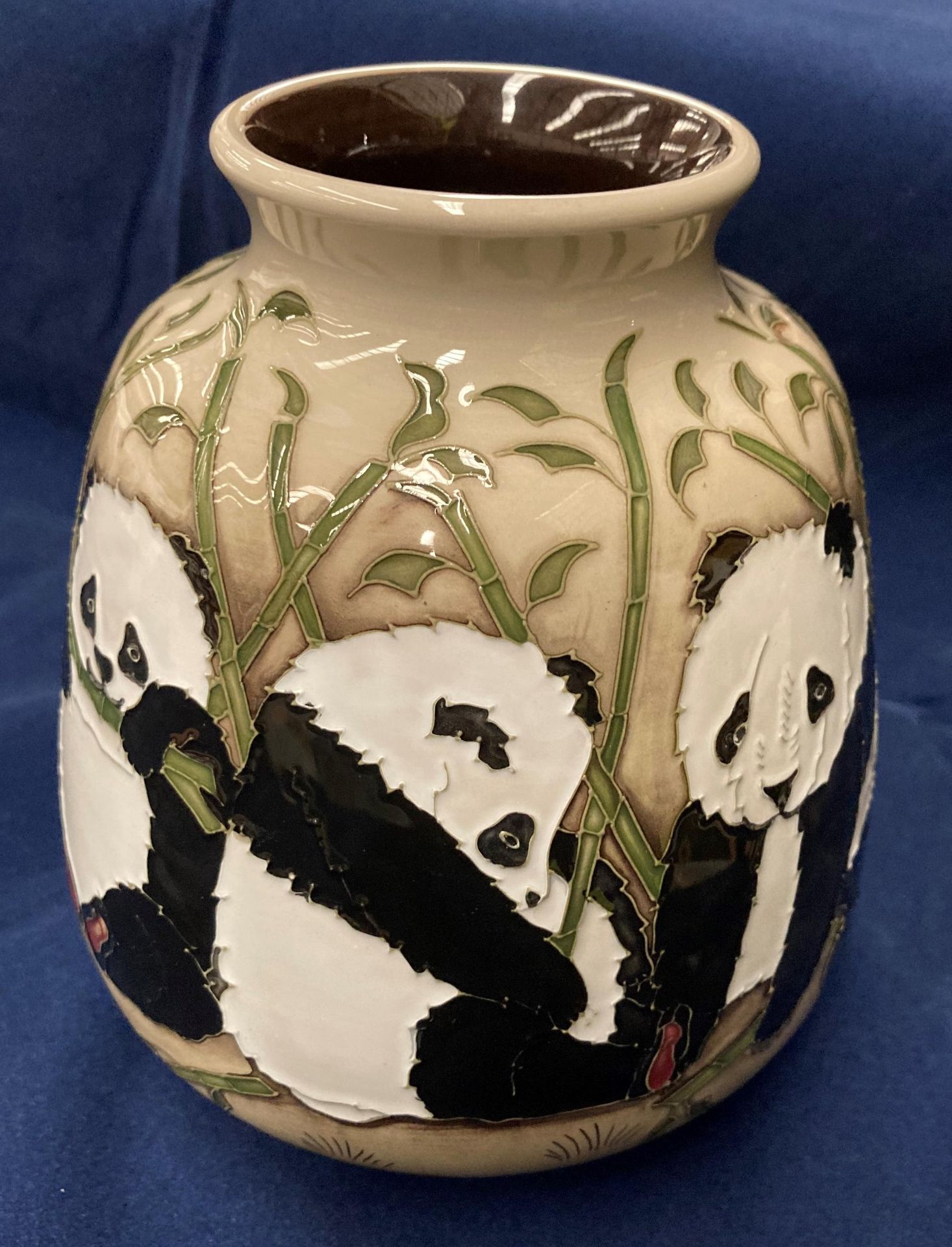 A Moorcroft 2010 The Family Panda Limited Edition vase by Marie Penkethman, no. - Image 5 of 11