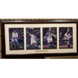 Jonny Wilkinson a framed montage from the England vs Italy Six Nations International in 2003