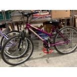 A JE James British Eagle Hawaii 15 speed bicycle in purple.
