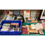 Contents to four boxes and crates - a large quantity of autobiographies, biographies, novels,