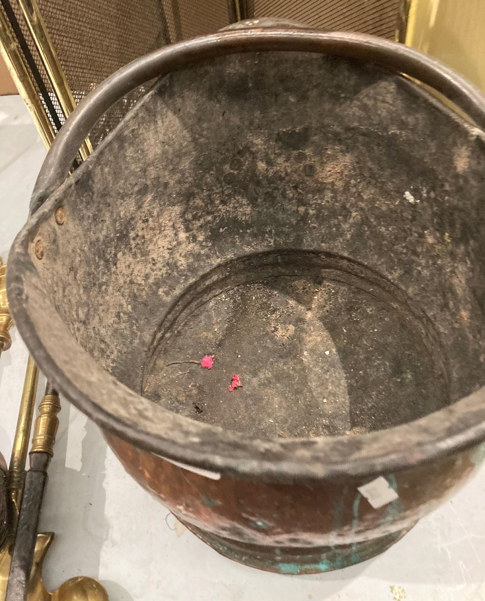 Copper coal bucket, - Image 2 of 3