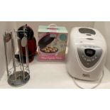 Three items - Krups Nescafe Dolce Gusto coffee machine complete with stand,