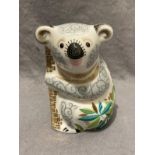 Royal Crown Derby paperweight with gold coloured stopper, Golden Koala MMXV, no box.