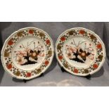 Two Royal Crown Derby Tiffany & Co. New York plates, each 26cm diameter.