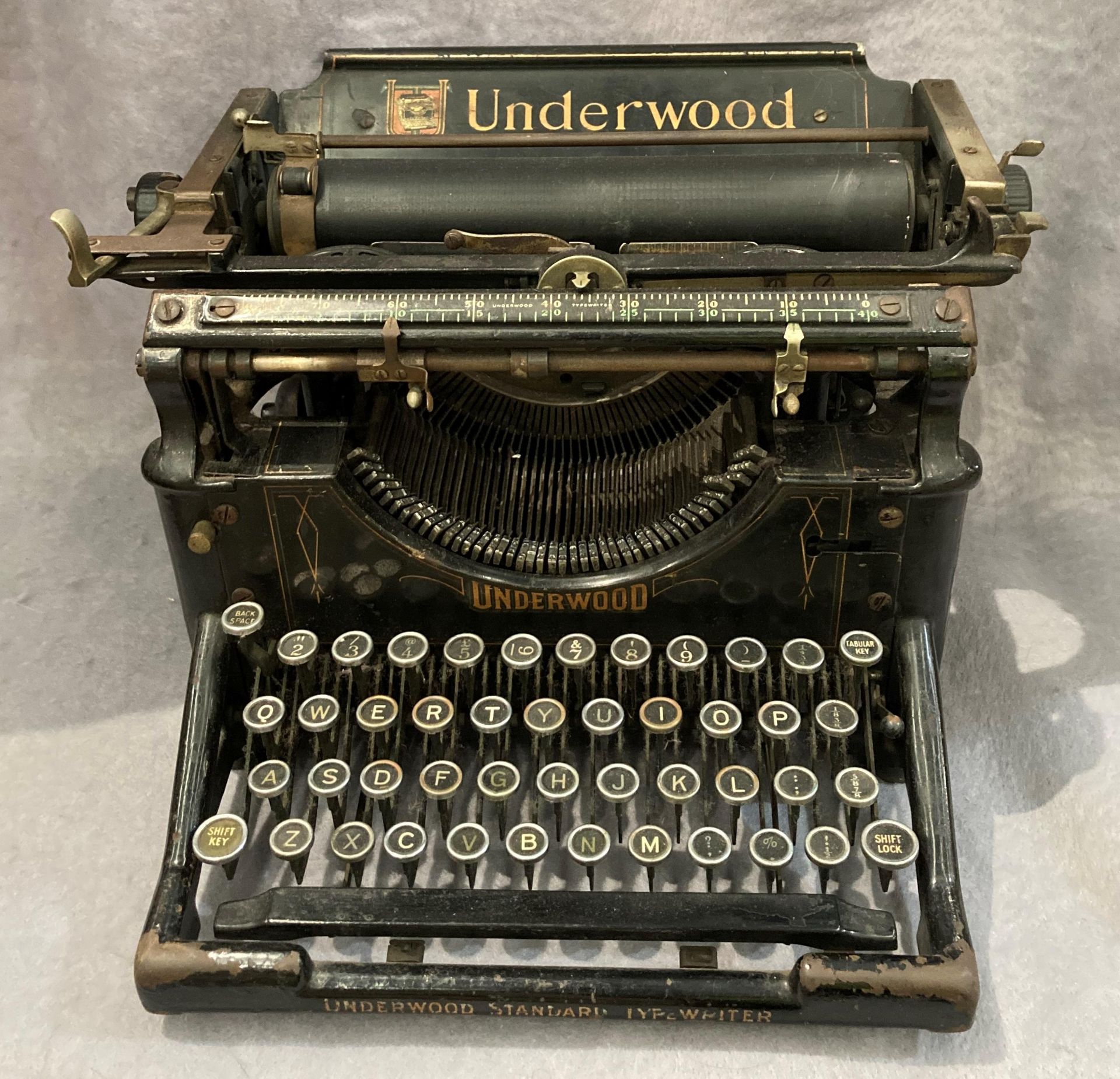 Underwood standard manual vintage typewriter.