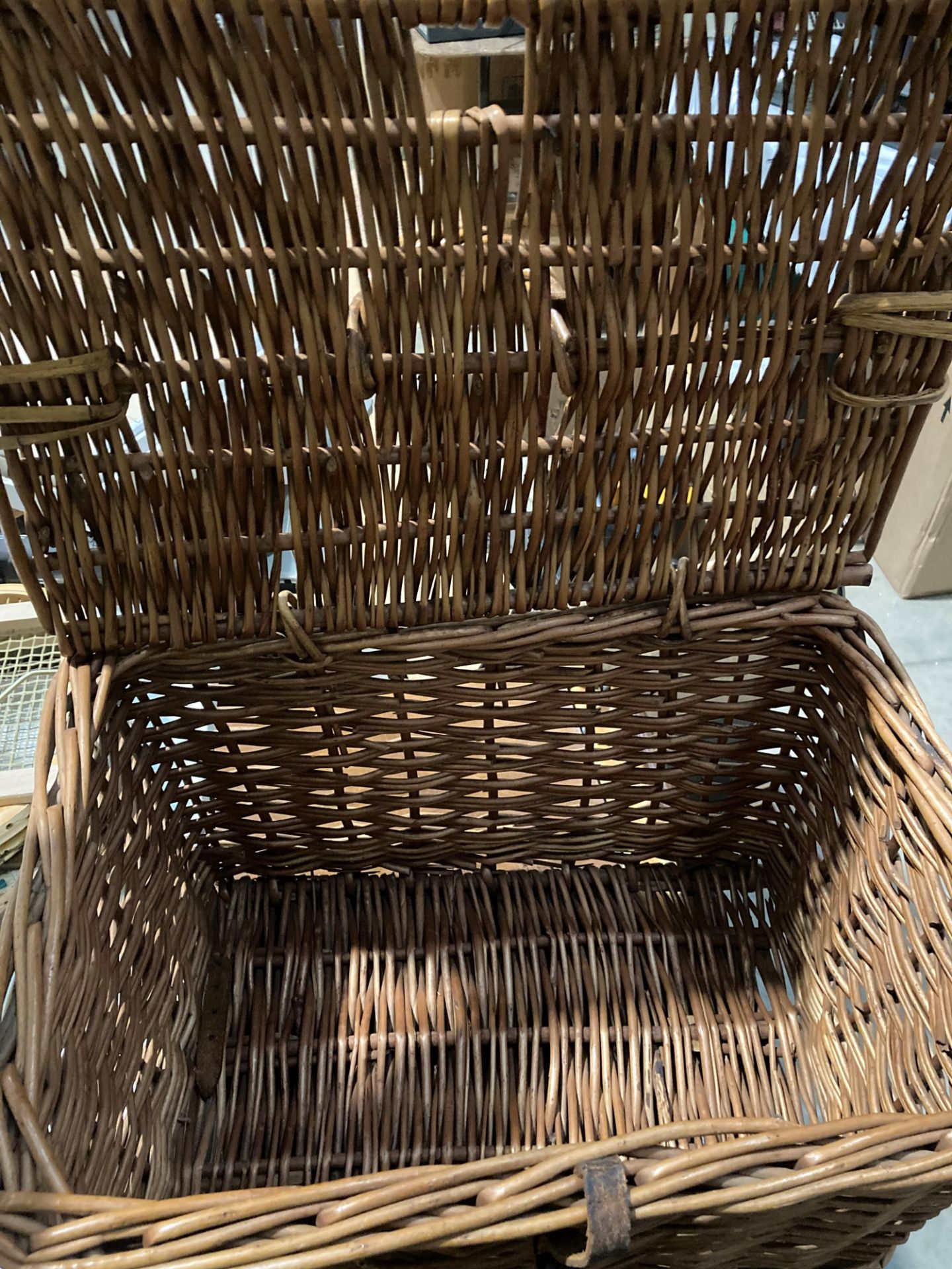 A wicker basket 45cm x 35cm x 20cm high. - Image 2 of 2
