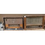 Two teak cased radios by Cossor and Ekco - both as seen and sold as decoration only