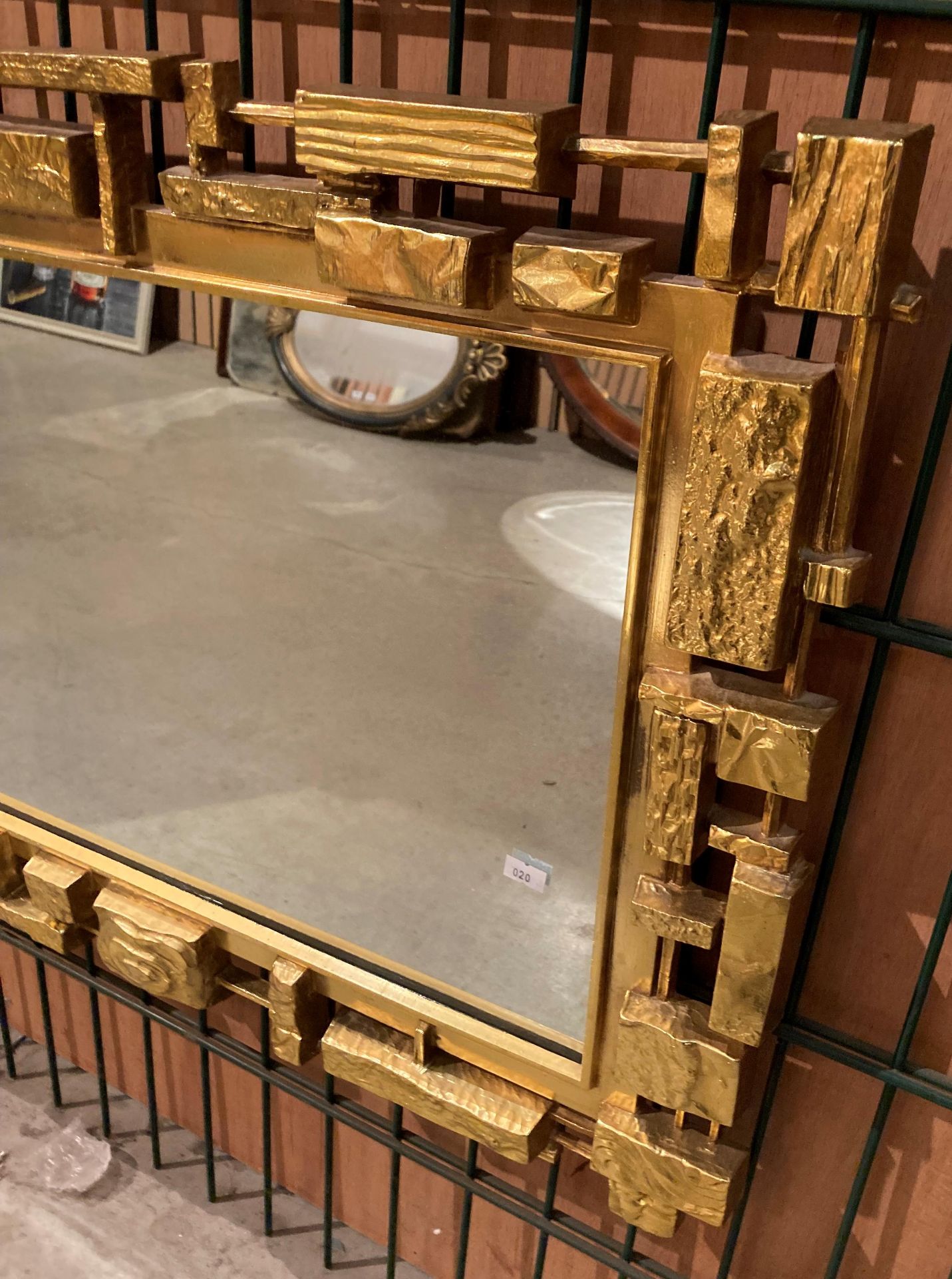 An ornate gilt finish framed wall mirror, - Image 2 of 2
