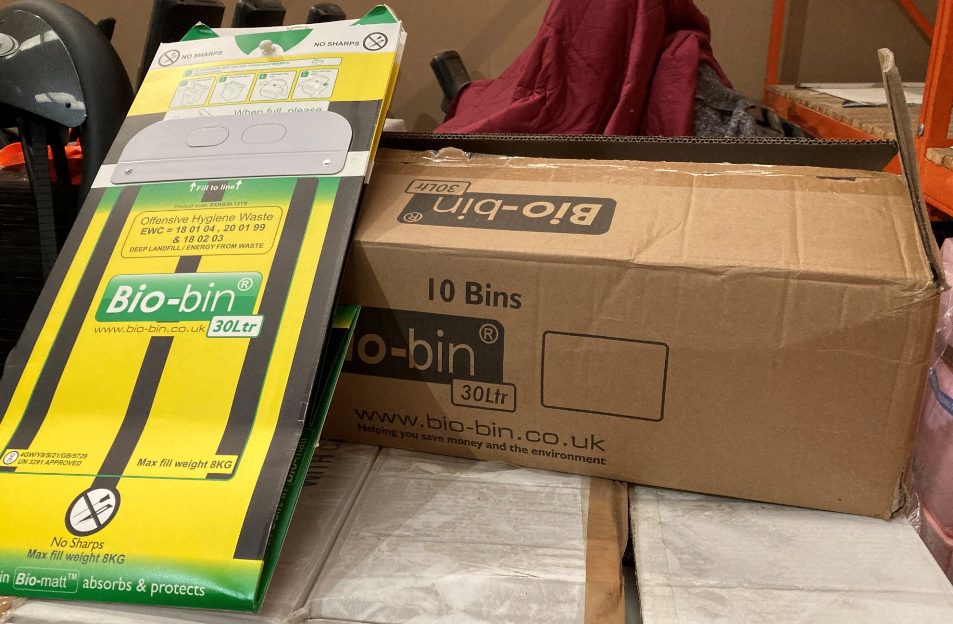 200 x 30 litre yellow Bio bins (20 outer boxes) - Bild 2 aus 2