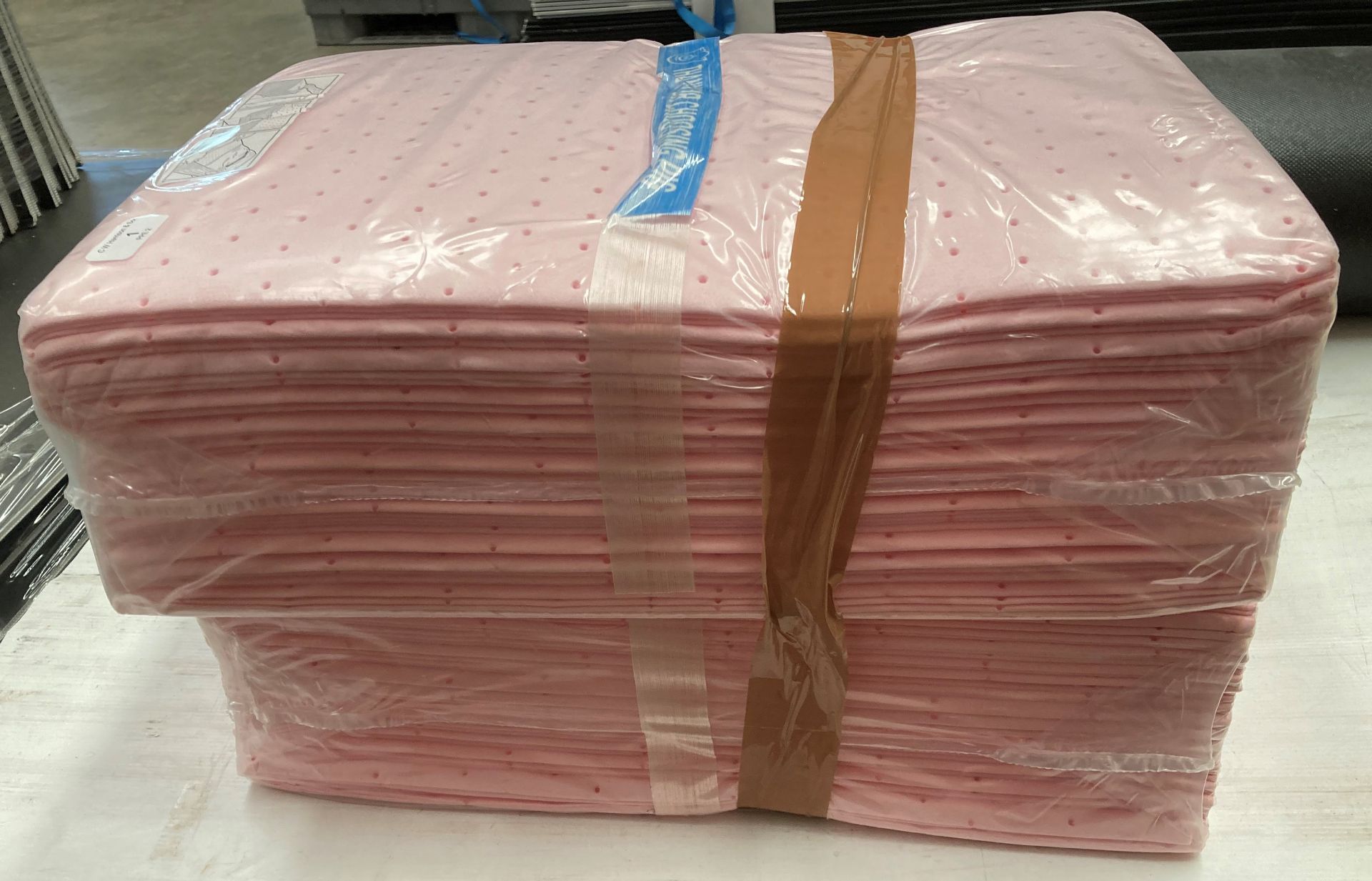 2 packs of 50 Pig Hazmat Chemical absorbent mat pads - 15" x 20"