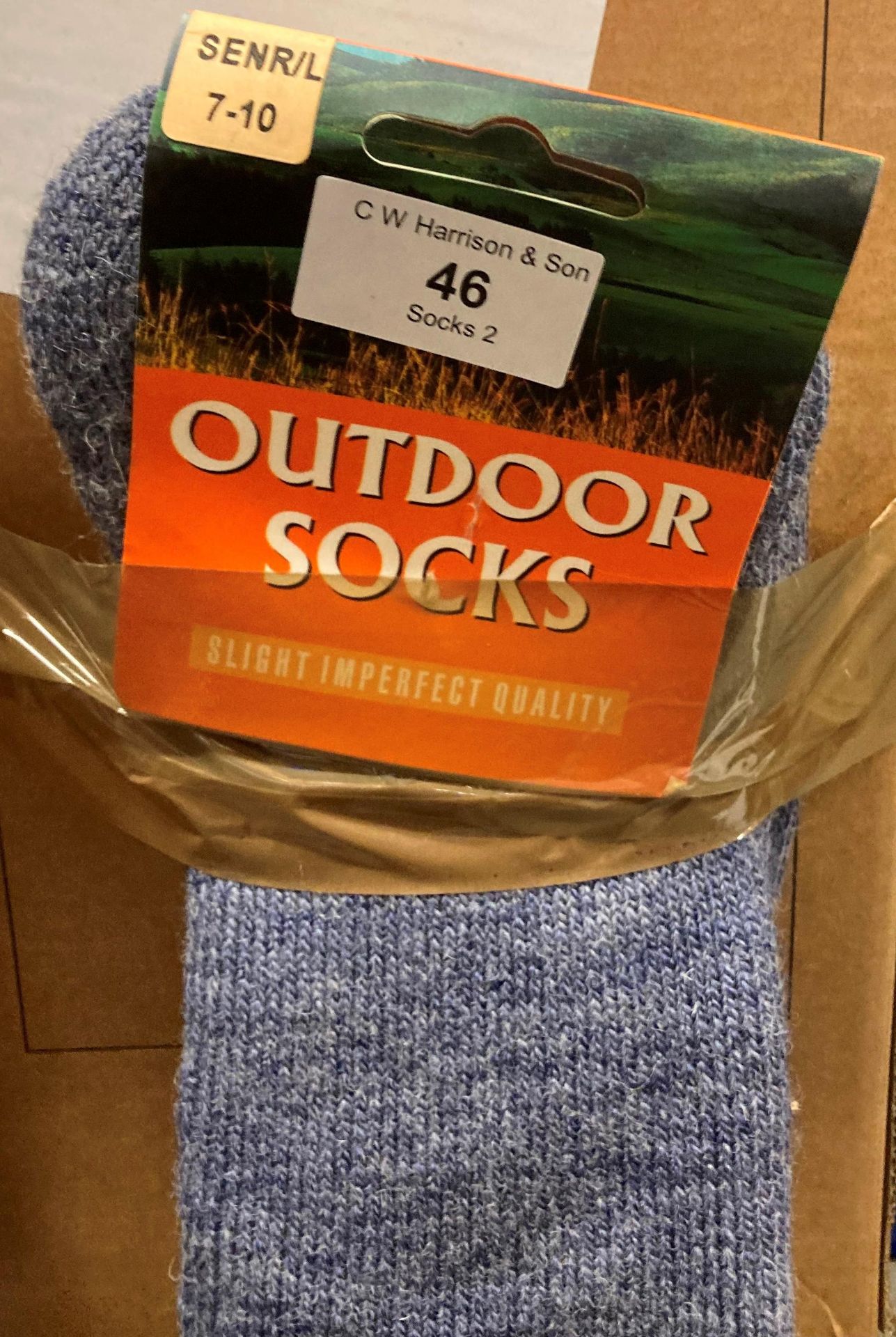 18 x pairs of Outdoor Socks (slight imperfections) size 7-10,