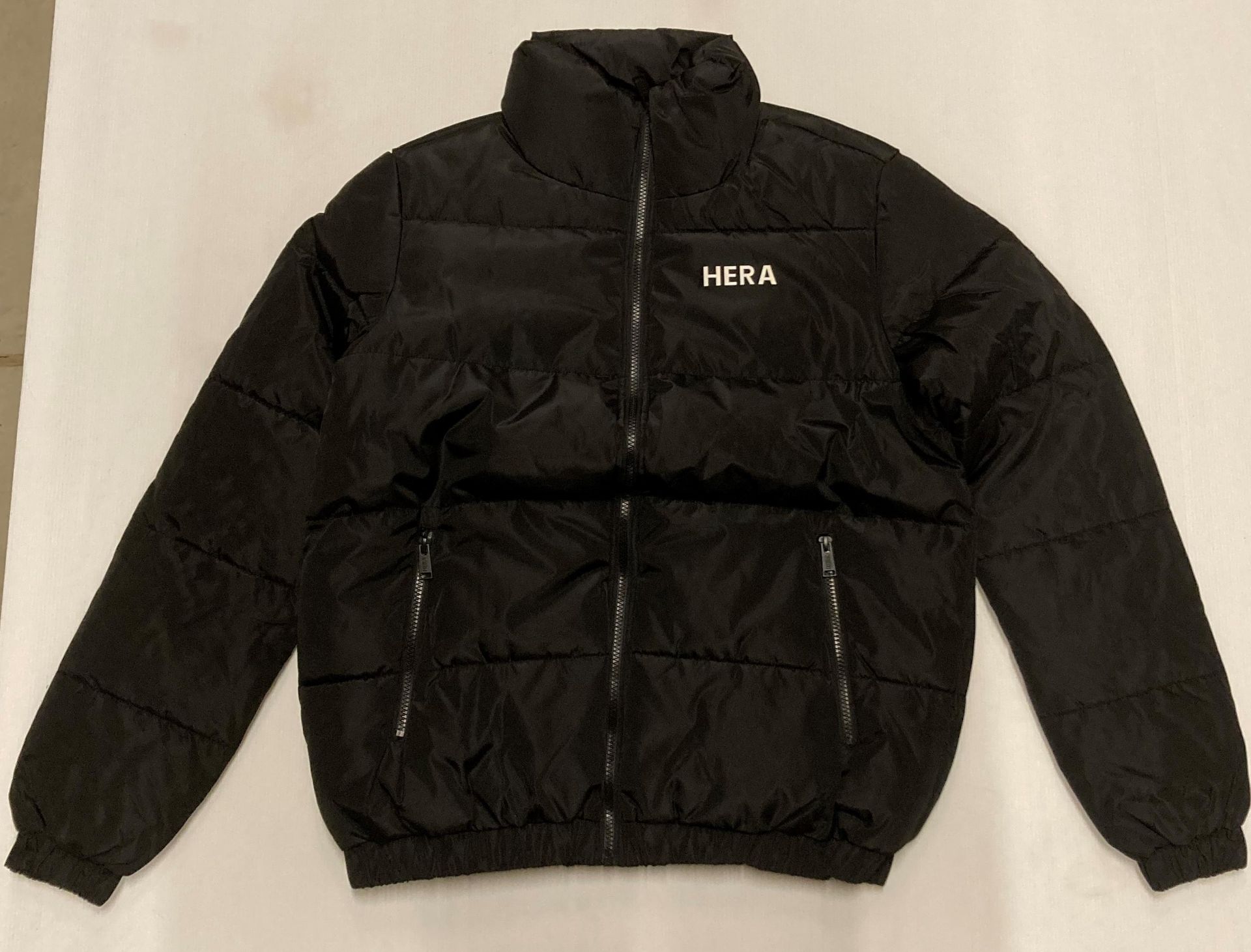 2 x Hera black puffer jackets - size M (location N05)