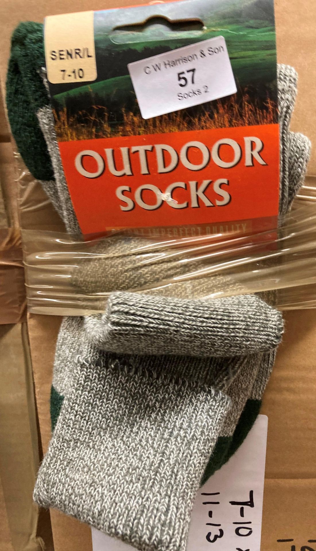 29 x pairs of Outdoor Socks (slight imperfections) sizes 7-10 & 11-13,