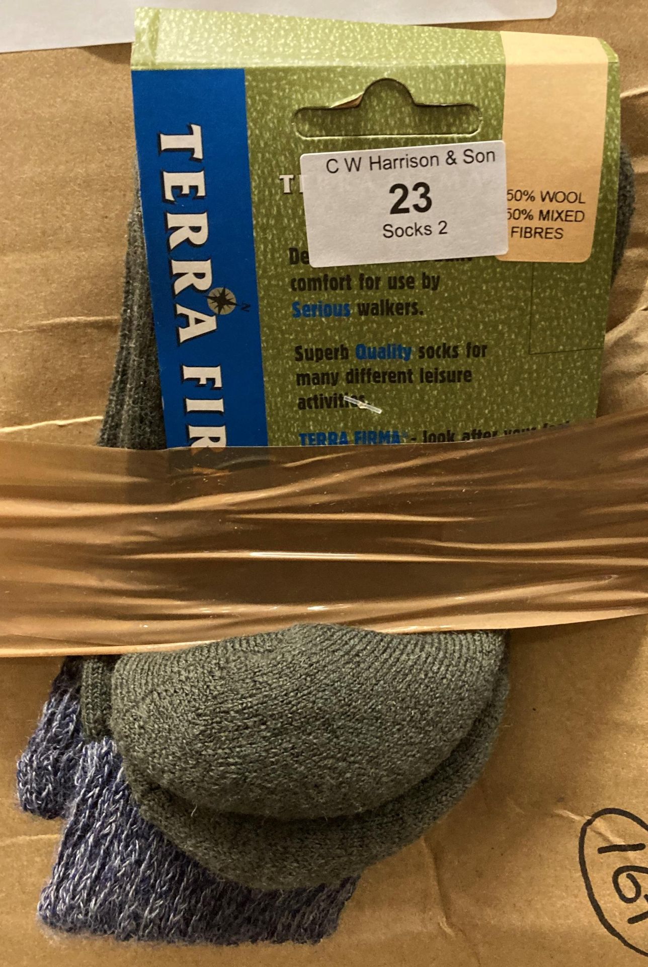 46 x pairs of Terra Firma trekking socks (wool/nylon) size 3-6,