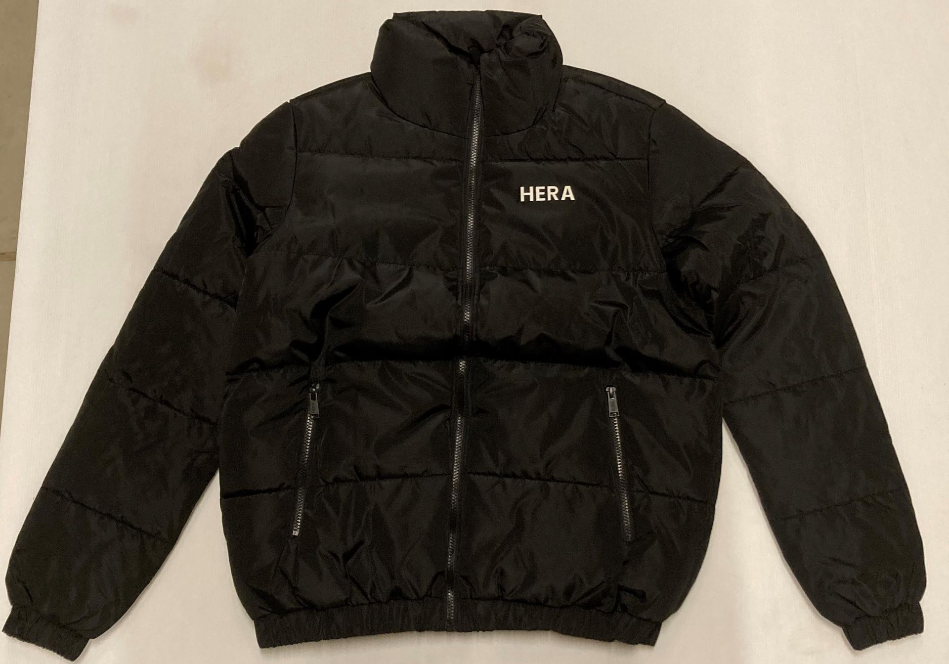 2 x Hera black puffer jackets - size M (location N05)