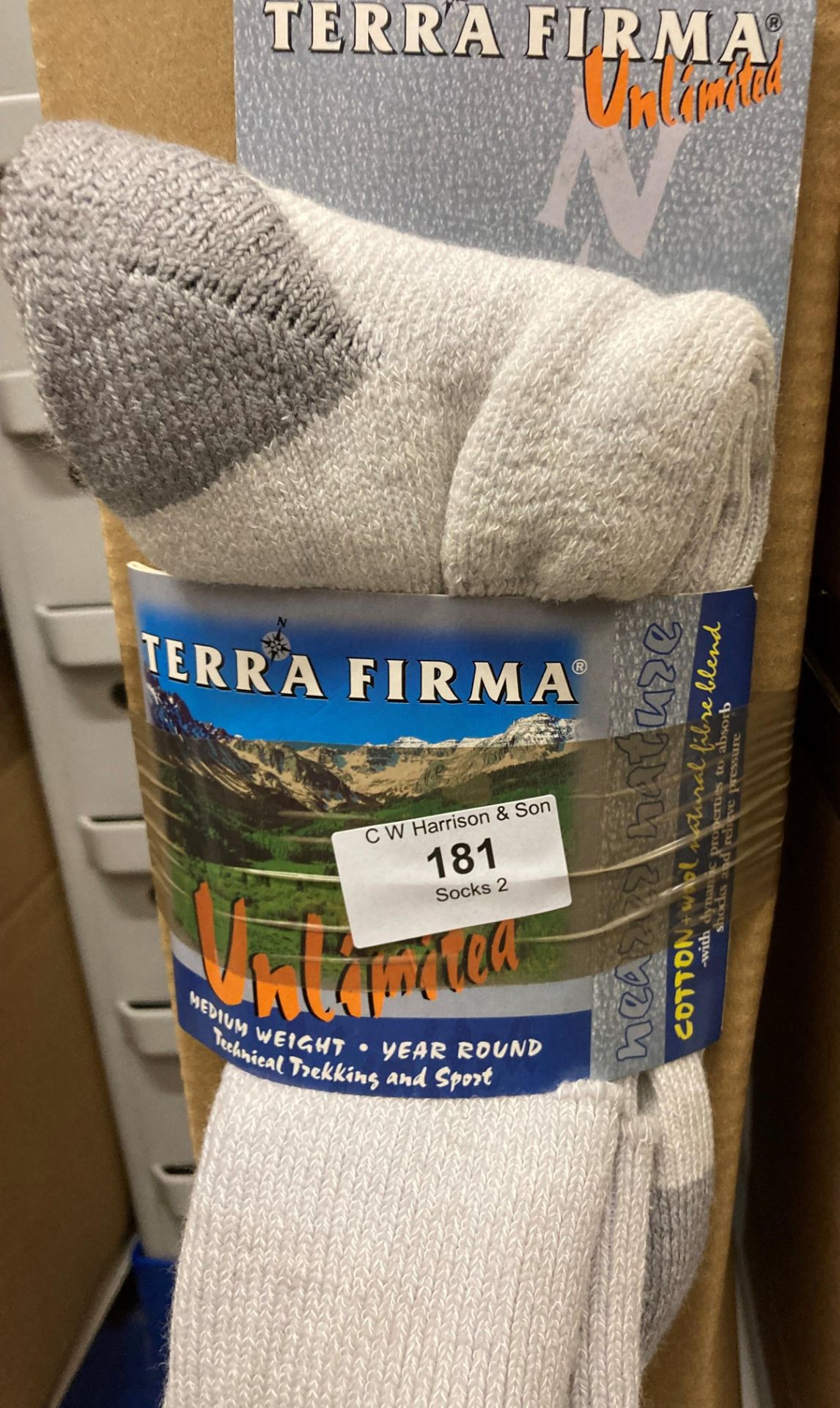 24 x pairs of Terra Firma Original Trekking socks, size 11-13,