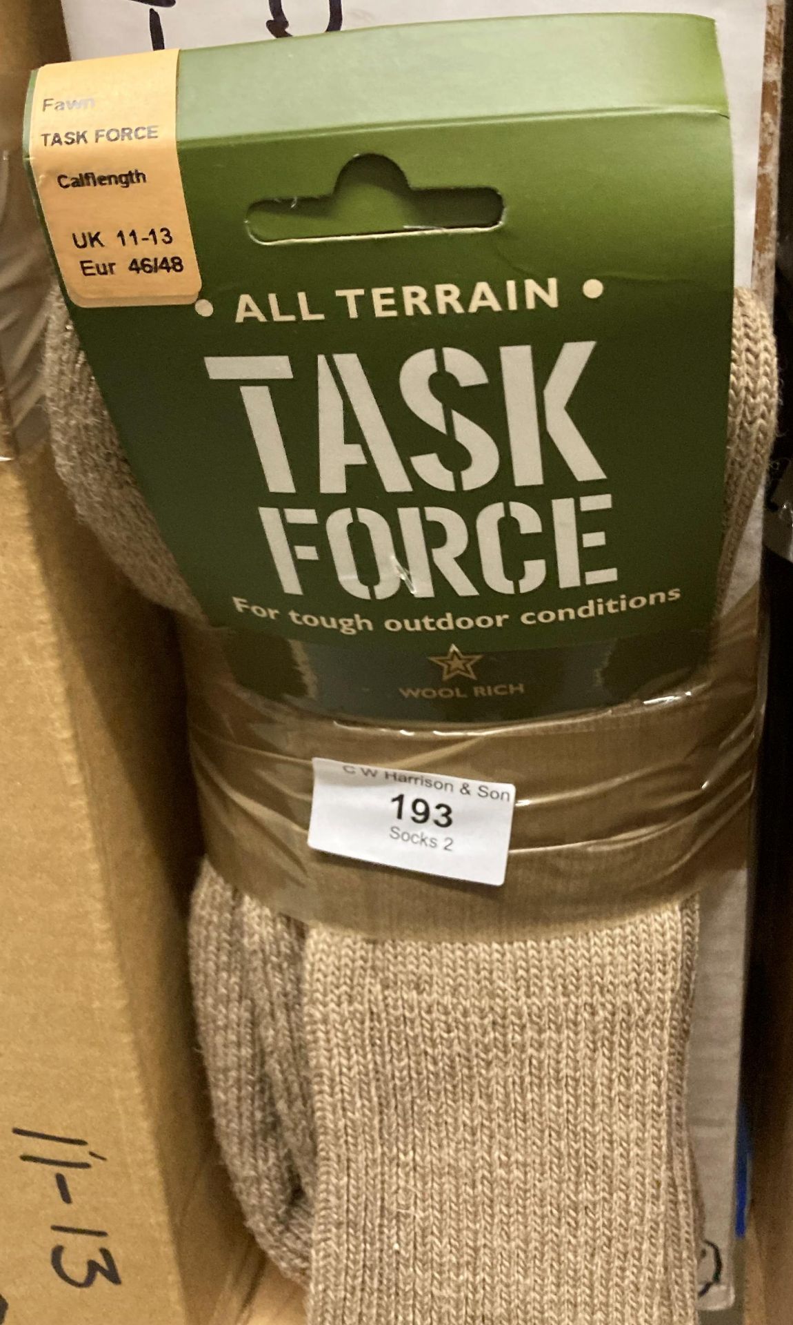 10 x pairs of All Terrain Task Force socks, size 11-13,