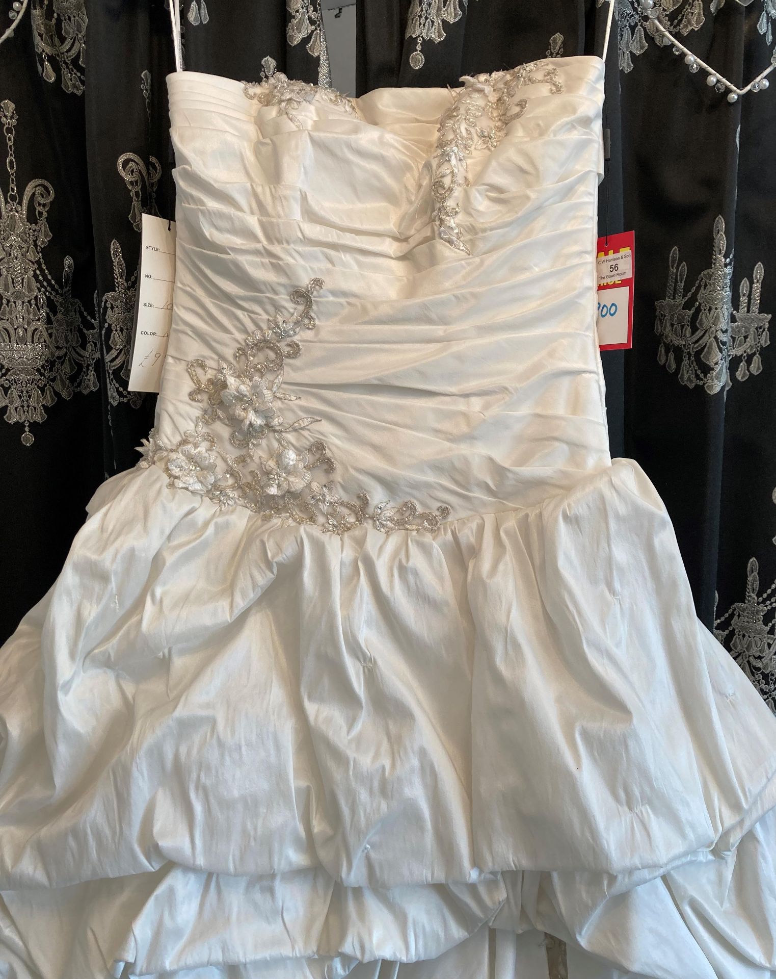 Alyce Designs gown, ivory, size UK 10. - Image 2 of 4