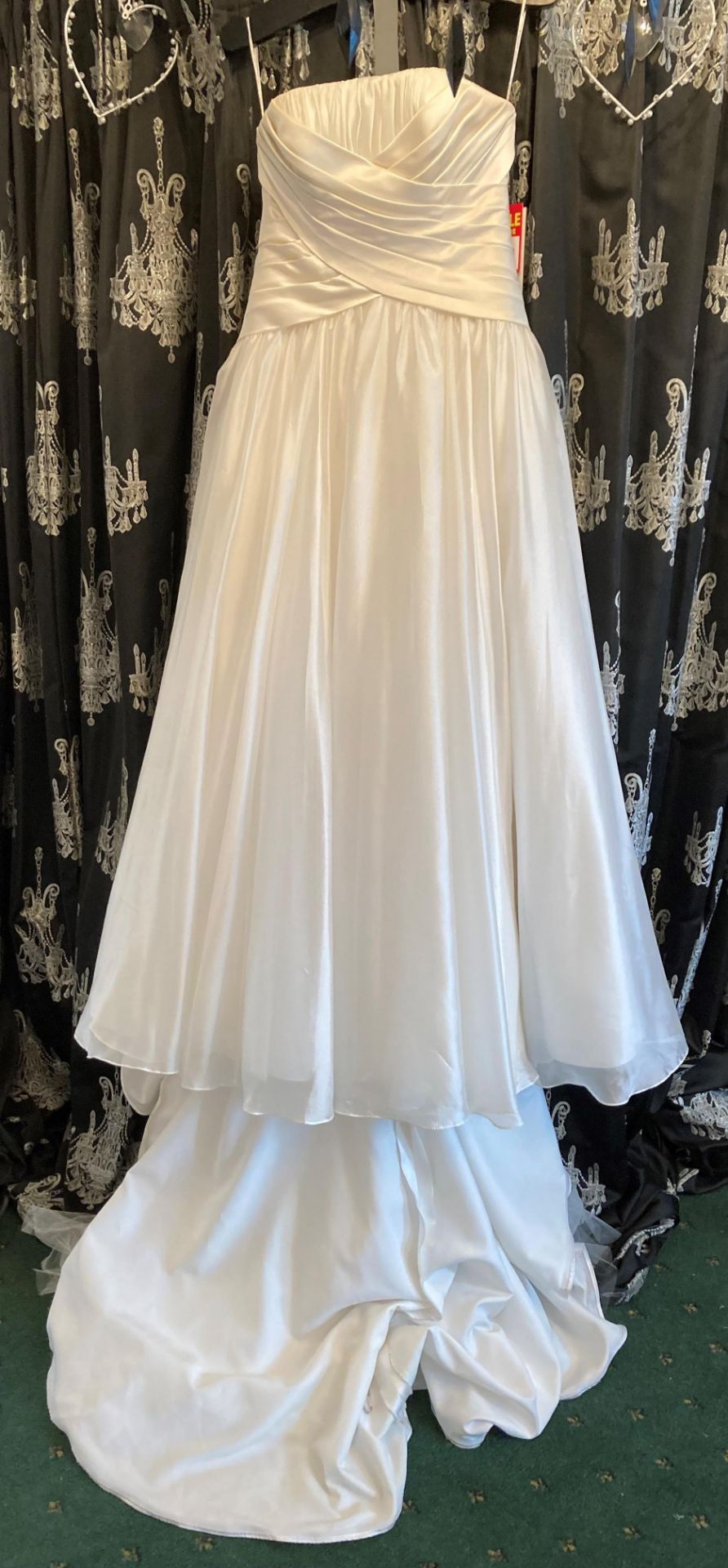 Maggie Sottero Couture ball gown, dark ivory, size UK 12 - with matching belt.