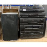 A Sony LBT-A195 compact Hi-Fidelity stereo system complete with two speakers (location U01)