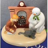 The Snowman 'By The Fireside' by Coalport 1393 of 2000 with certificate,