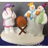 The Snowman 'Having A Party' by Coalport 41 of 2500 with certificate,