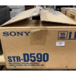 A Sony STR-D590 FM Stereo/FM-AM Receiver Ampli-tuner - still packaged and unused (location V03)