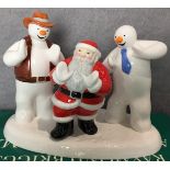 Raymond Briggs 'Father Christmas Line Dancing' by Coalport 2424 of 3000 with certificate,