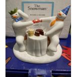 The Snowman 'Pulling A Cracker' by Coalport Exclusive to H Samuel with certificate,