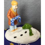 The Snowman 'The Story Ends' by Coalport 2271 of 5000 with certificate and box 11cm wide x 10cm