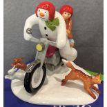 The Snowman 'Hold On Tight' by Coalport 1677 of 2000 with certificate,