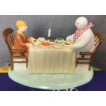 The Snowman 'Dinner For Two' by Coalport 1854 of 2500 with certificate,