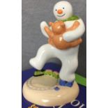 The Snowman 'Dancing With Teddy' First Edition by Coalport no certificate with box 9cm wide x 14cm