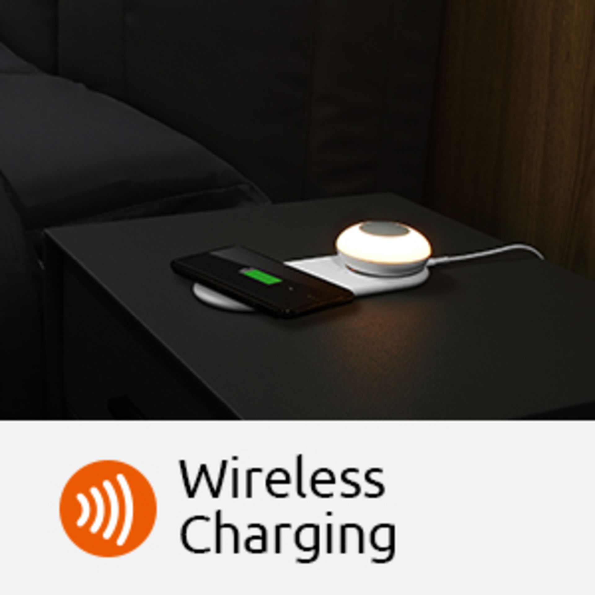 A Link2Home 'L2H-P9WIRELESS' Phone Charging Stand with Dimmable Rechargeable Night Light. - Image 19 of 23