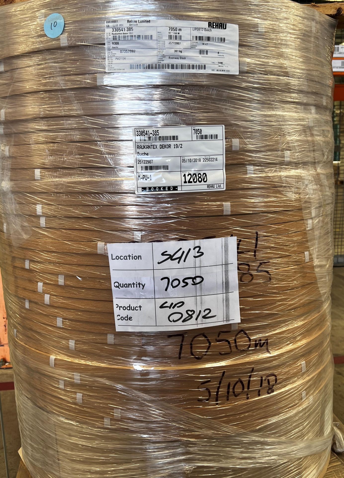 7,050m Beech PVC edge-banding,